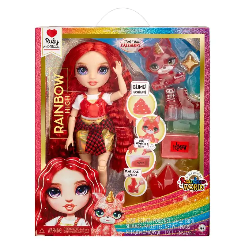Rainbow High Rainbow World Ruby lutka 25 cm fotografija proizvoda
