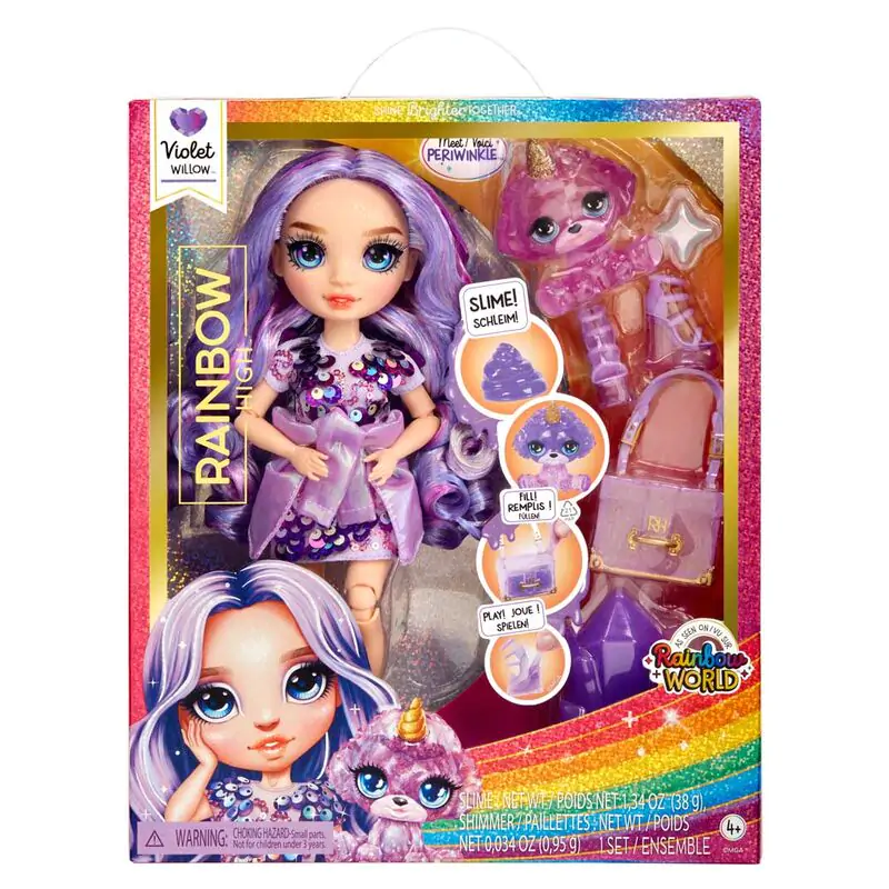 Rainbow High Rainbow World Violet lutka 25cm fotografija proizvoda