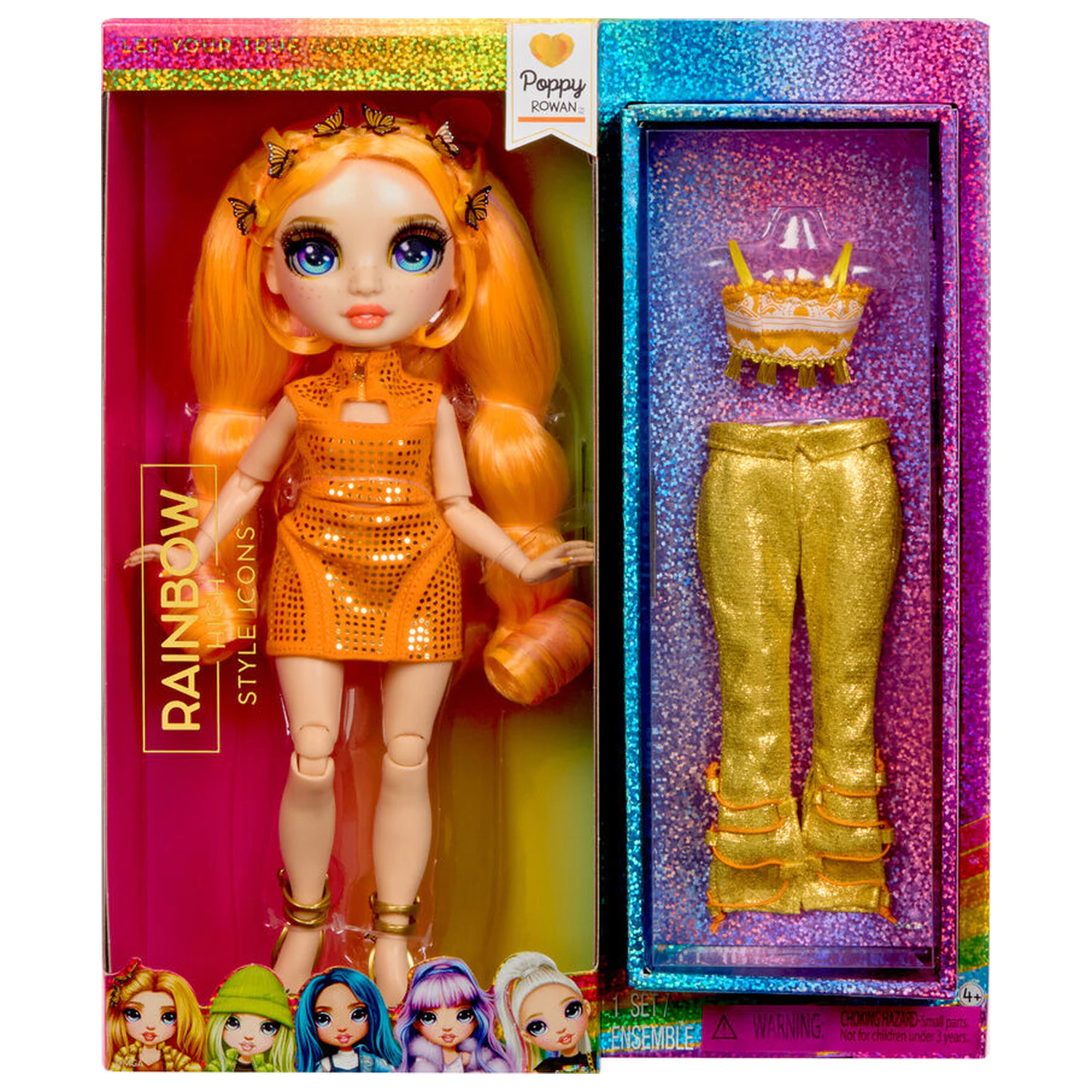 Rainbow High Style Icons Modne lutke Poppy lutka fotografija proizvoda