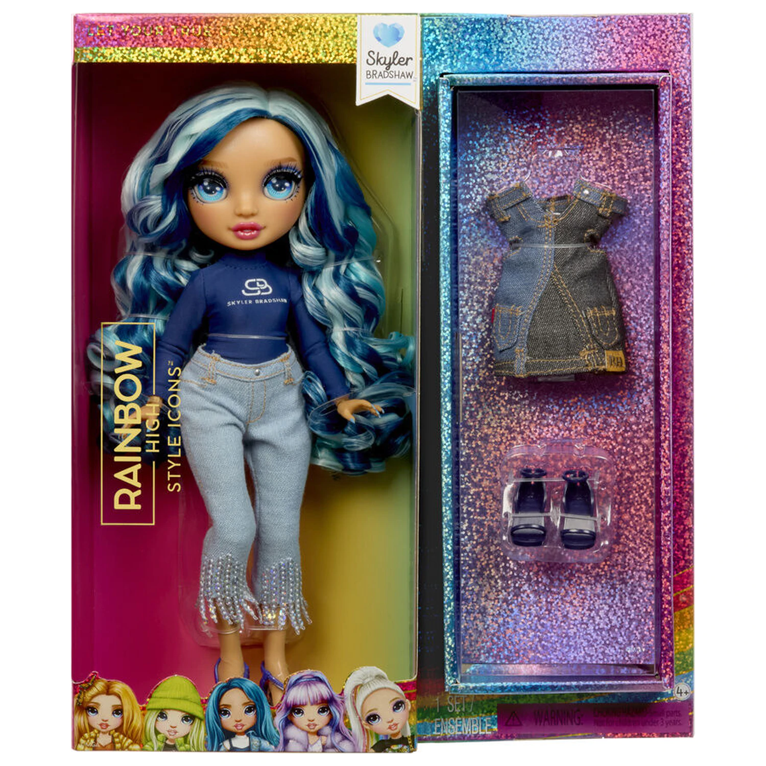 Rainbow High Style Icons modne lutke Skyler lutka fotografija proizvoda