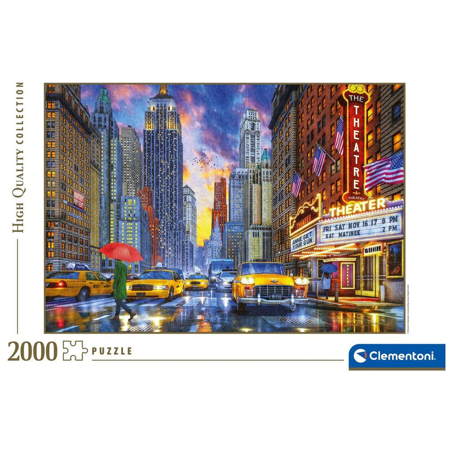 Rainy Manhattan puzzle 2000 komada fotografija proizvoda