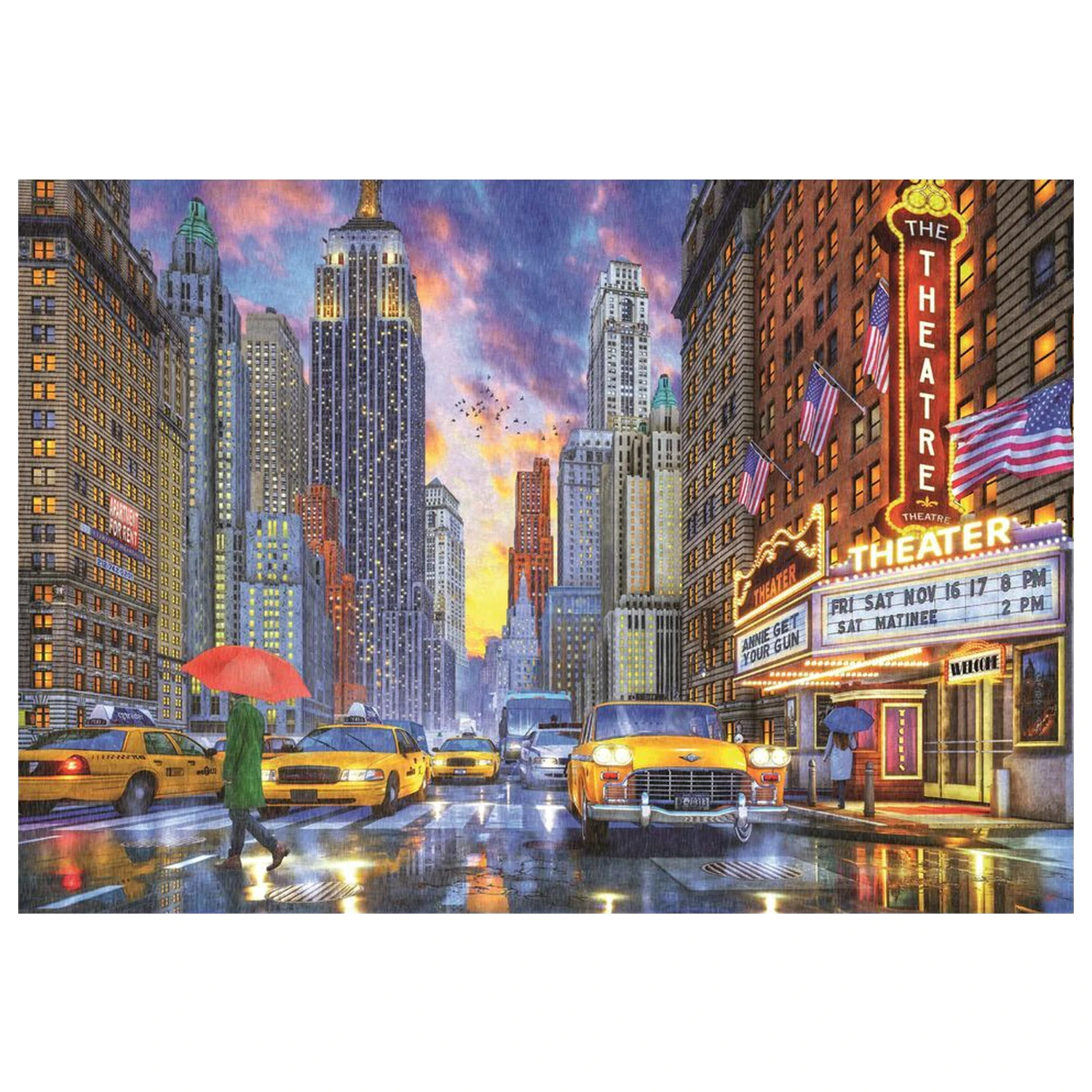 Rainy Manhattan puzzle 2000 komada fotografija proizvoda