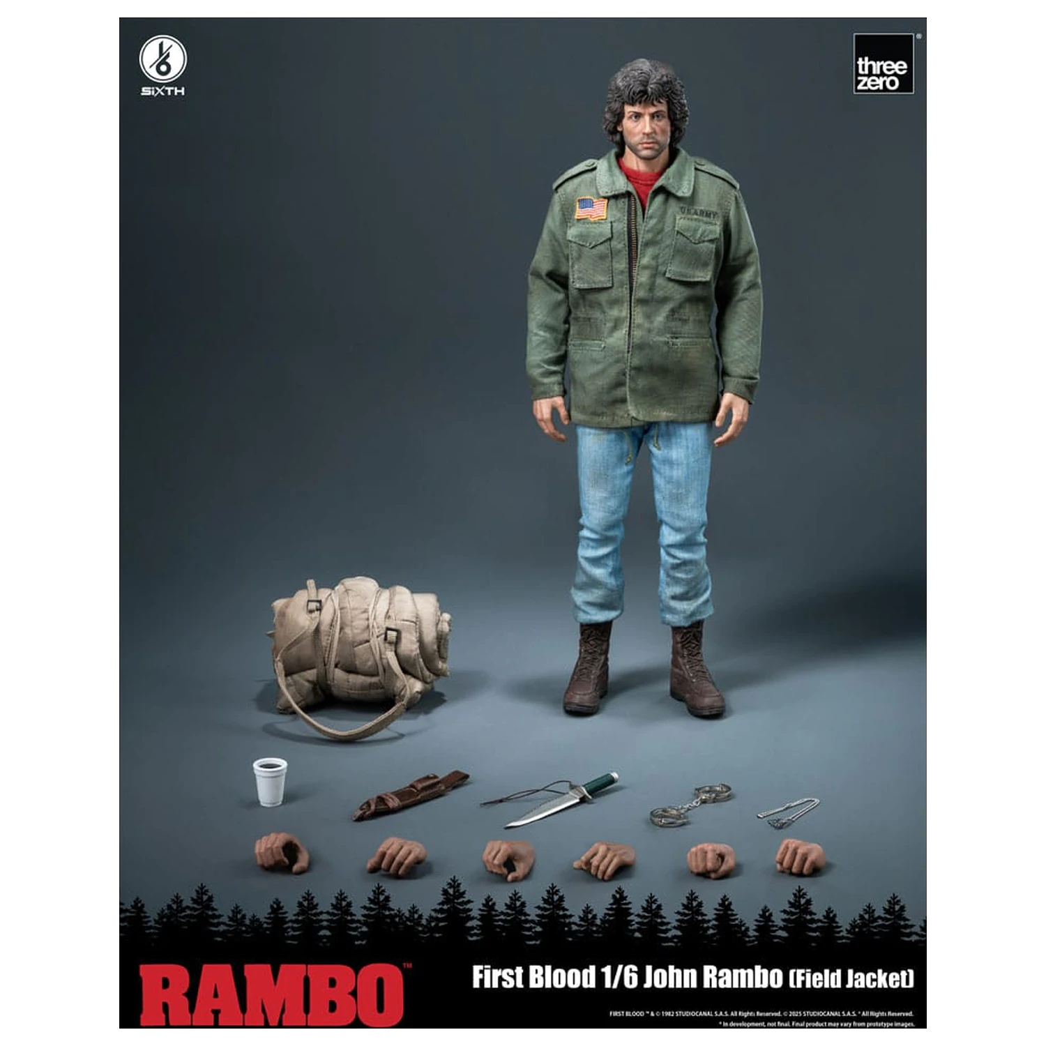 Rambo: First Blood Action figura 1/6 John Rambo (terenska jakna) 31 cm fotografija proizvoda