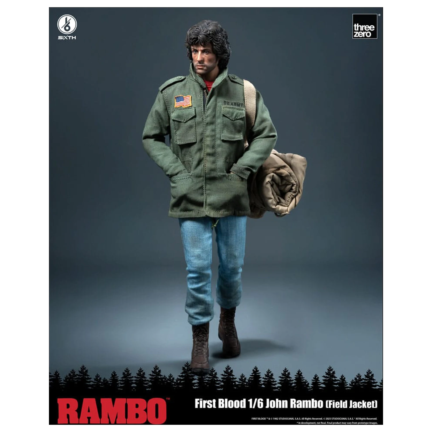 Rambo: First Blood Action figura 1/6 John Rambo (terenska jakna) 31 cm fotografija proizvoda