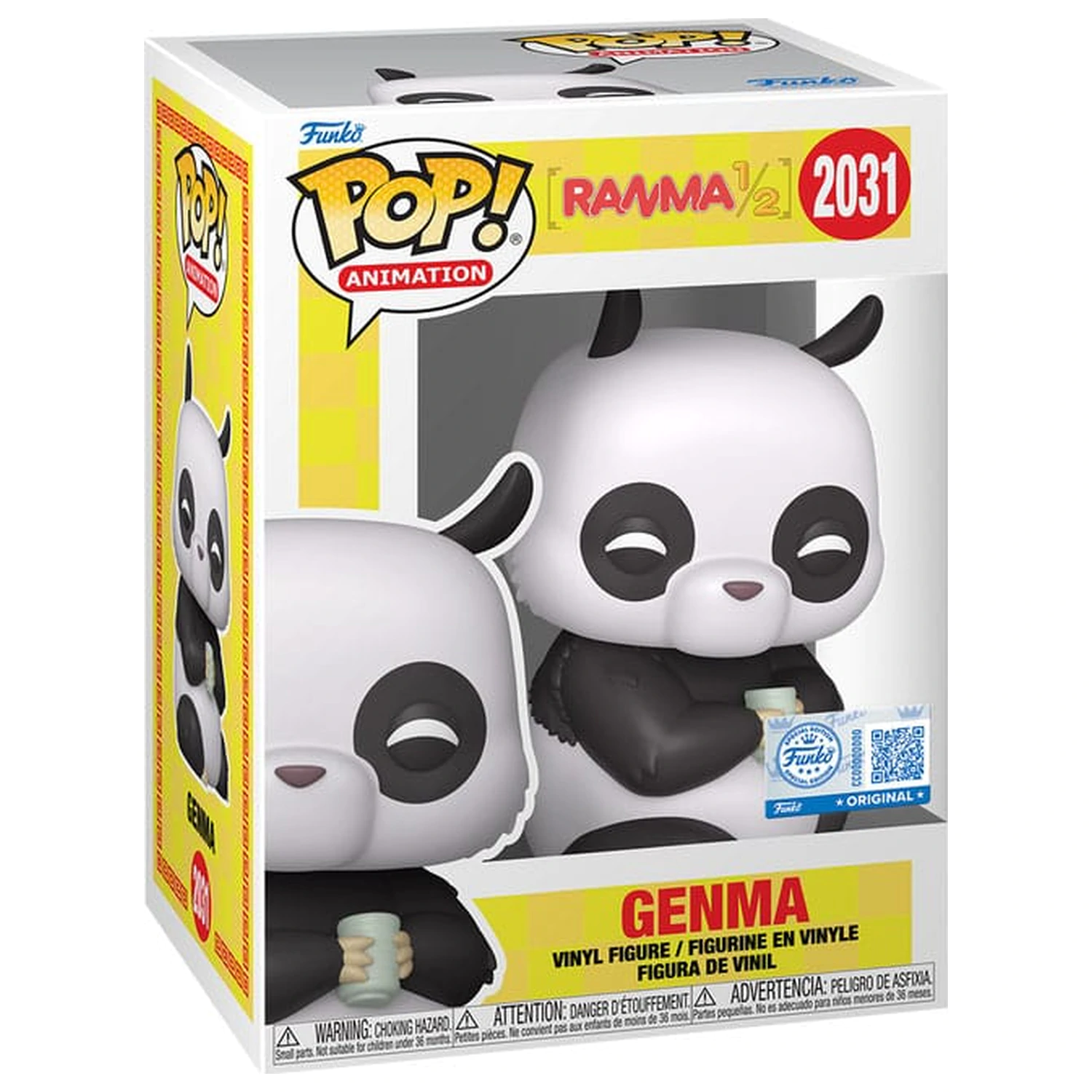 Ranma 1/2 Funko POP! Animation vinilna figura Genma (Panda) ekskluzivno izdanje 9 cm fotografija proizvoda