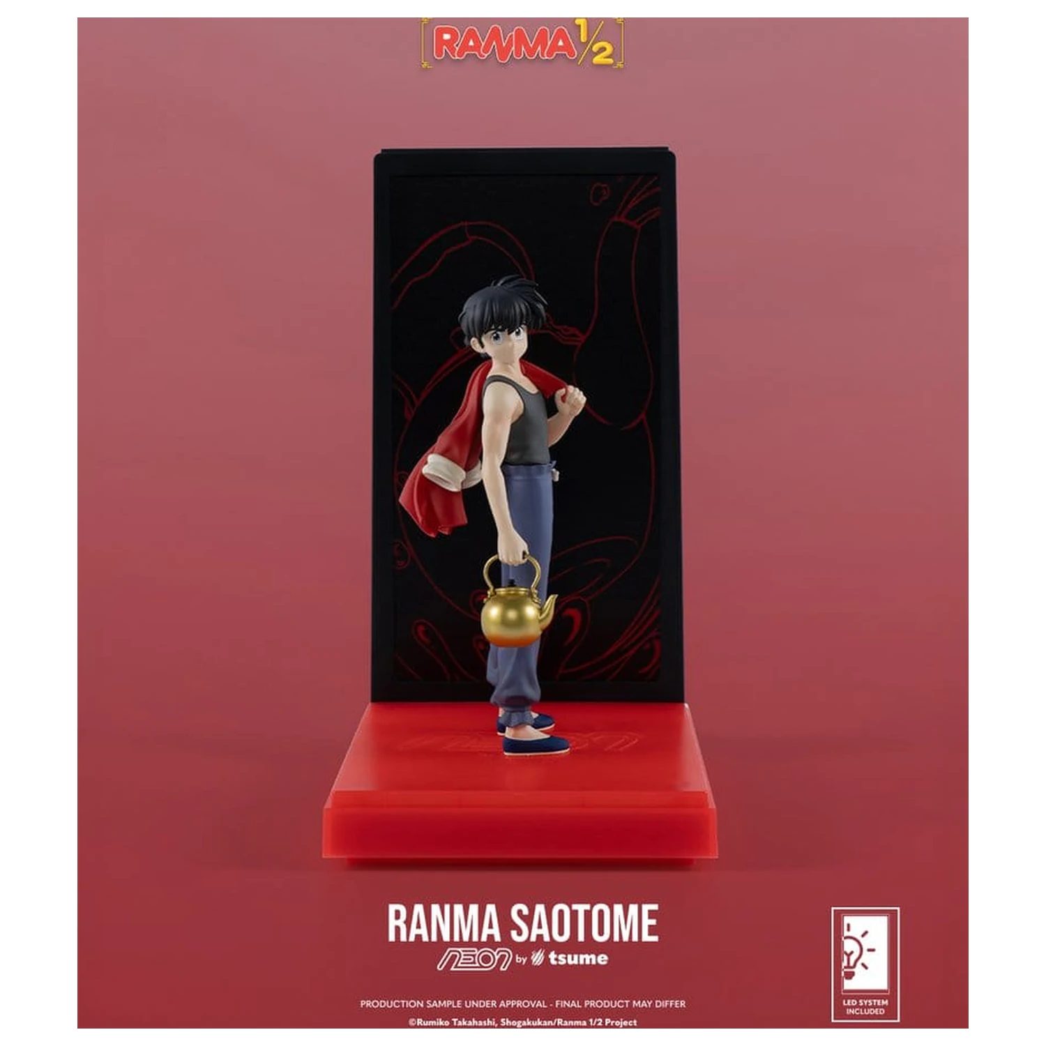 Ranma Neon Figura 1/9 Ranma Saotome Boy 20 cm fotografija proizvoda