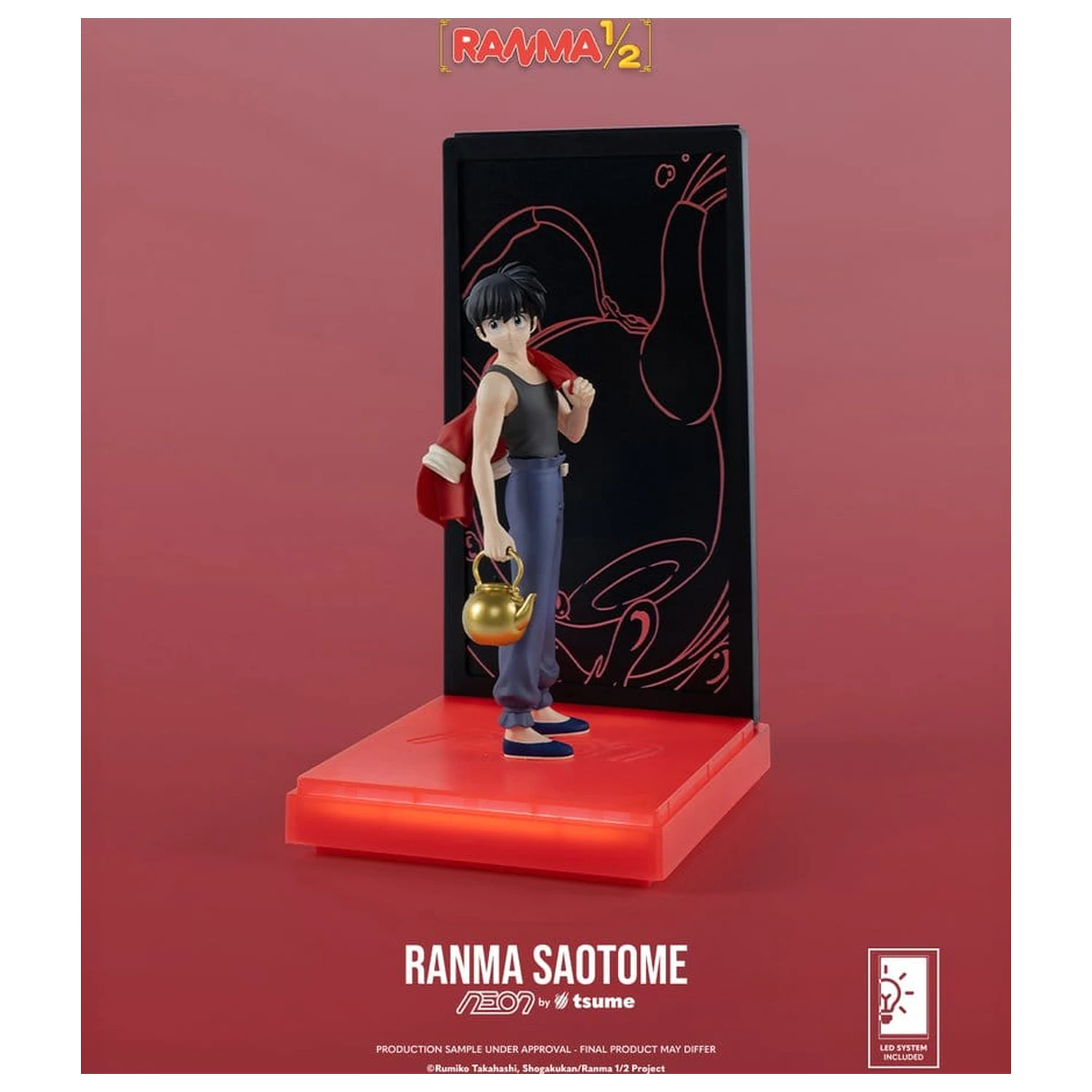 Ranma Neon Figura 1/9 Ranma Saotome Boy 20 cm fotografija proizvoda