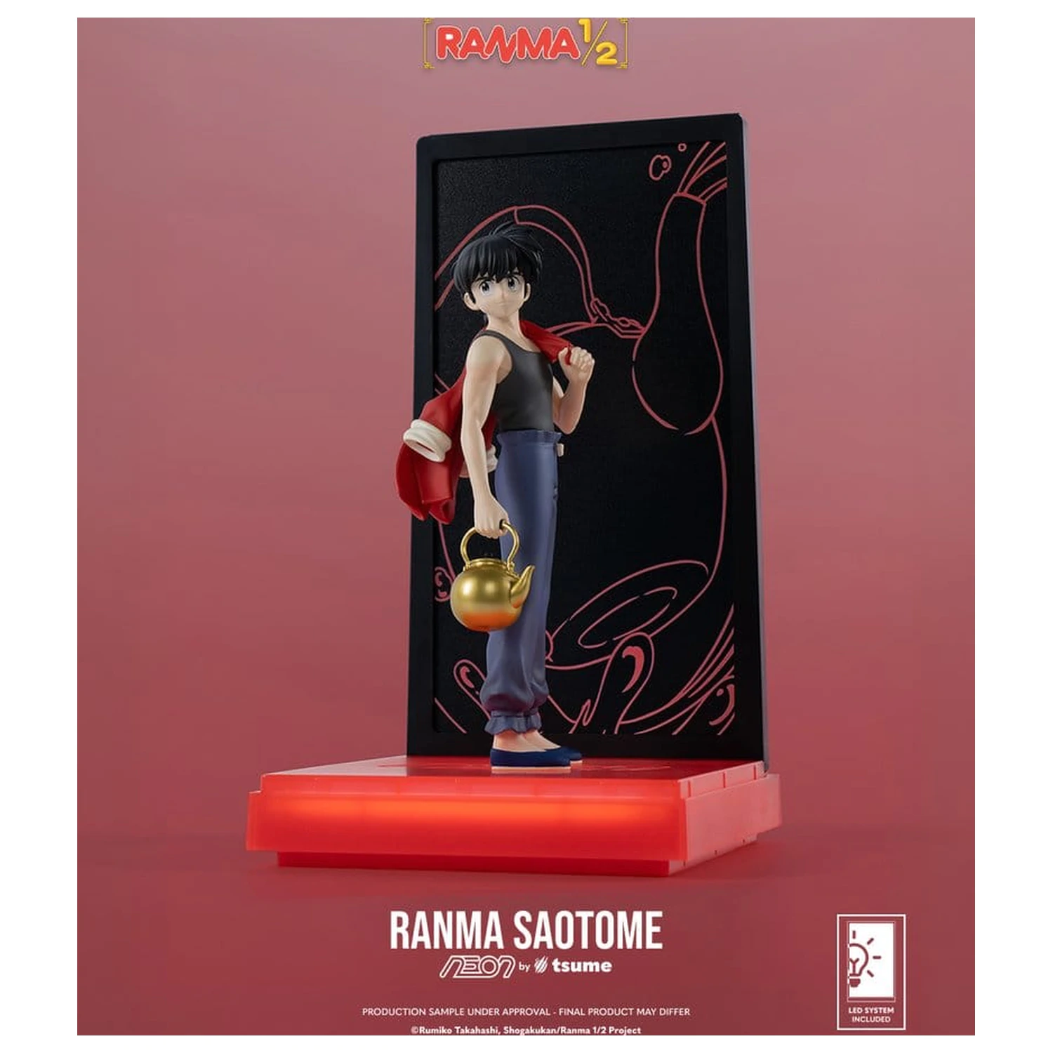 Ranma Neon Figura 1/9 Ranma Saotome Boy 20 cm fotografija proizvoda