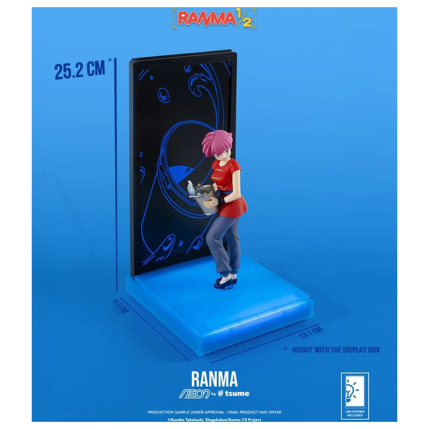 Ranma Neon Figura 1/9 Ranma Saotome Girl 20 cm fotografija proizvoda