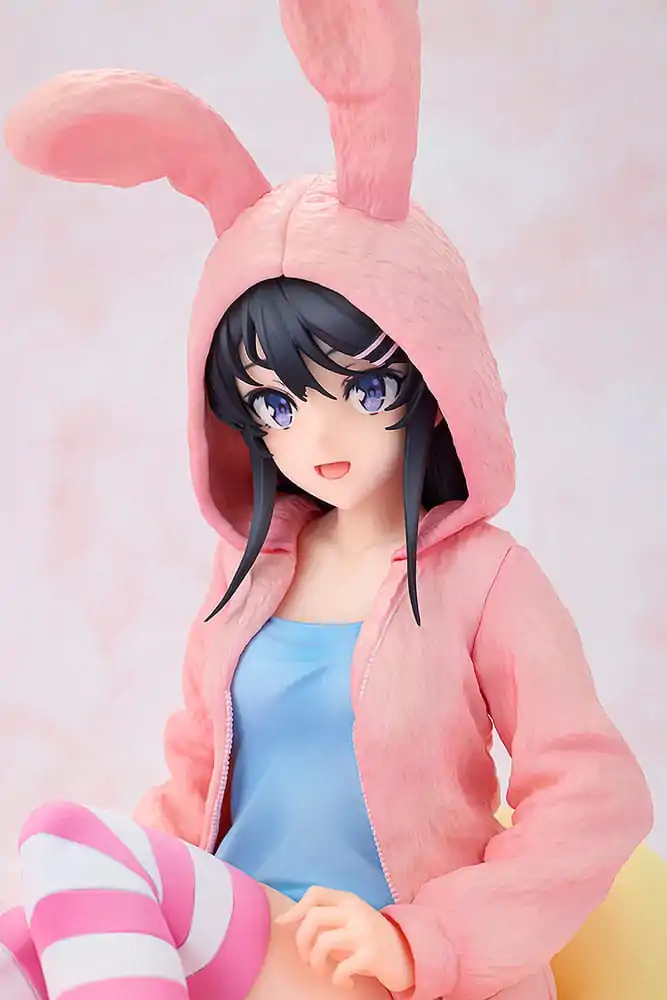 Rascal Does Not Dream of a Knapsack Kid PVC Kip 1/7 Mai Sakurajima Hoodie Look Rabbit Ears Ver. 18 cm fotografija proizvoda