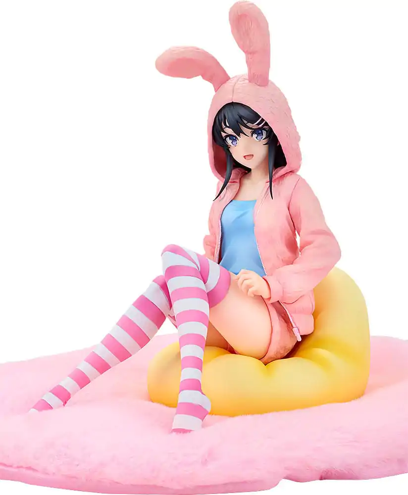 Rascal Does Not Dream of a Knapsack Kid PVC Kip 1/7 Mai Sakurajima Hoodie Look Rabbit Ears Ver. 18 cm fotografija proizvoda