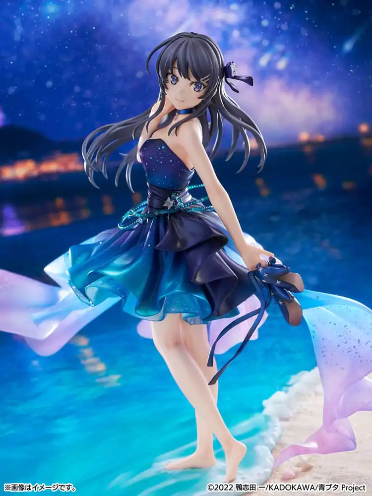 Rascal Does Not Dream of Bunny Girl Senpai PVC kip 1/7 Mai Sakurajima Starry night sky Ver. 25 cm fotografija proizvoda