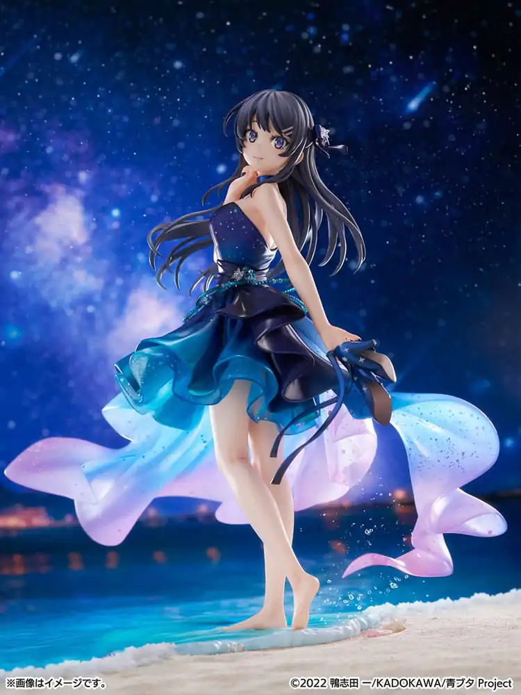 Rascal Does Not Dream of Bunny Girl Senpai PVC kip 1/7 Mai Sakurajima Starry night sky Ver. 25 cm fotografija proizvoda