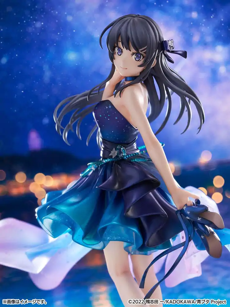 Rascal Does Not Dream of Bunny Girl Senpai PVC kip 1/7 Mai Sakurajima Starry night sky Ver. 25 cm fotografija proizvoda