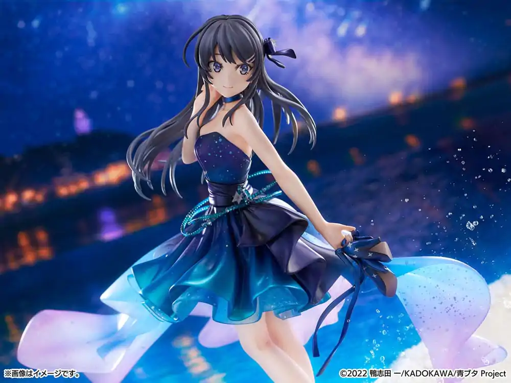 Rascal Does Not Dream of Bunny Girl Senpai PVC kip 1/7 Mai Sakurajima Starry night sky Ver. 25 cm fotografija proizvoda