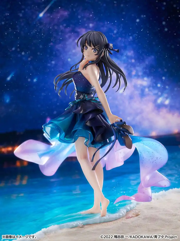 Rascal Does Not Dream of Bunny Girl Senpai PVC kip 1/7 Mai Sakurajima Starry night sky Ver. 25 cm fotografija proizvoda