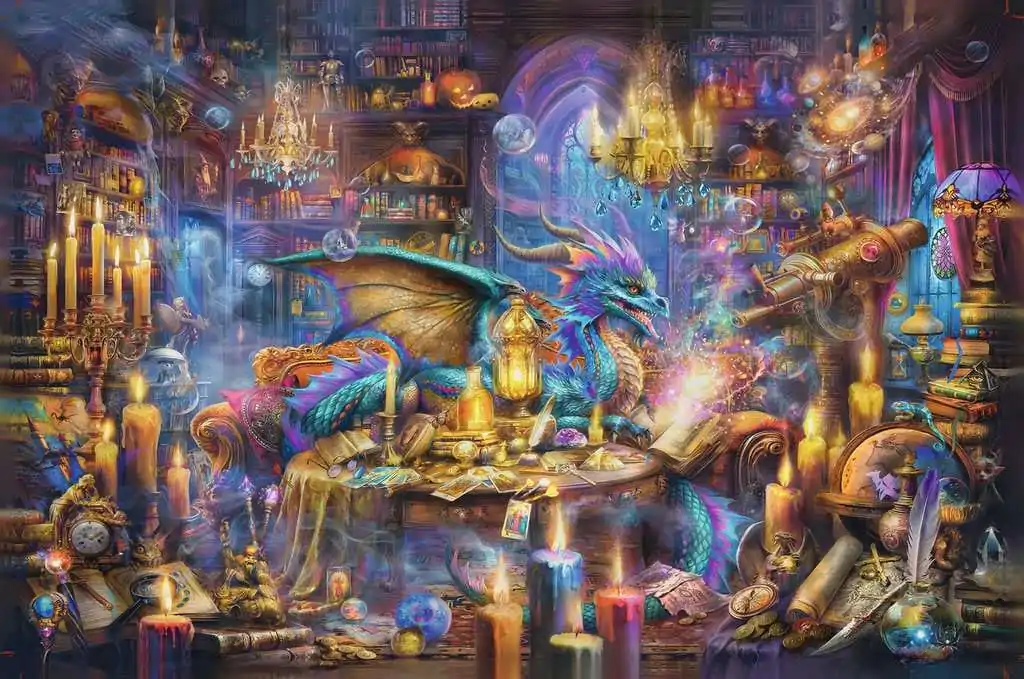 Ravensburger puzzle Zmajeva knjižnica (3000 komada) fotografija proizvoda