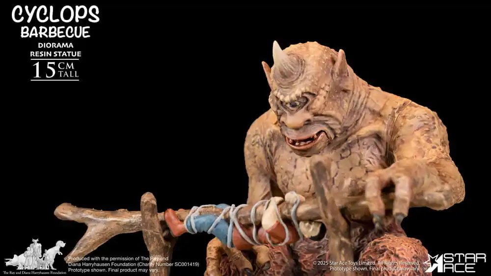 Ray Harryhausen Diorama 1/8 Cyclops Barbecue Scene 17 cm fotografija proizvoda