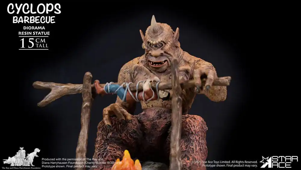 Ray Harryhausen Diorama 1/8 Cyclops Barbecue Scene 17 cm fotografija proizvoda