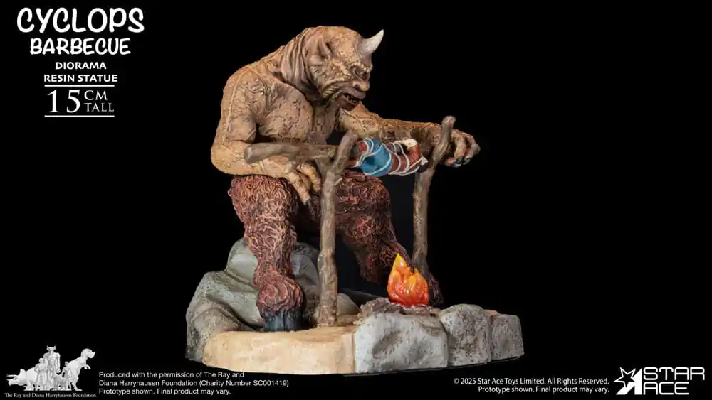 Ray Harryhausen Diorama 1/8 Cyclops Barbecue Scene 17 cm fotografija proizvoda