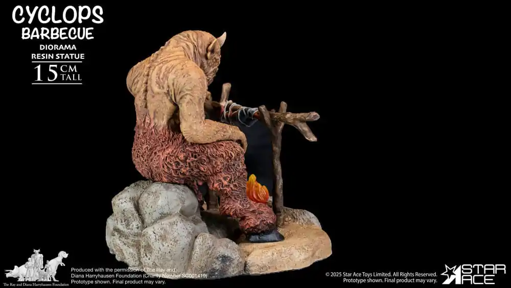 Ray Harryhausen Diorama 1/8 Cyclops Barbecue Scene 17 cm fotografija proizvoda