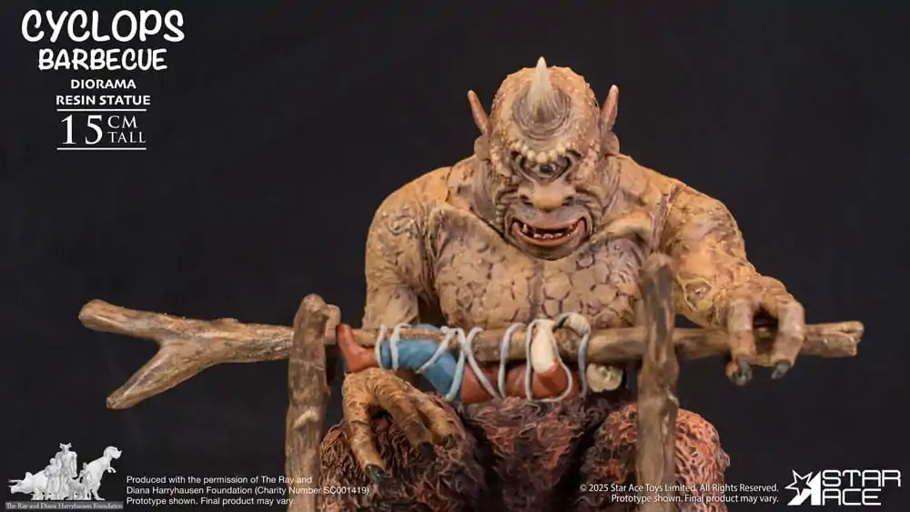 Ray Harryhausen Diorama 1/8 Cyclops Barbecue Scene 17 cm fotografija proizvoda
