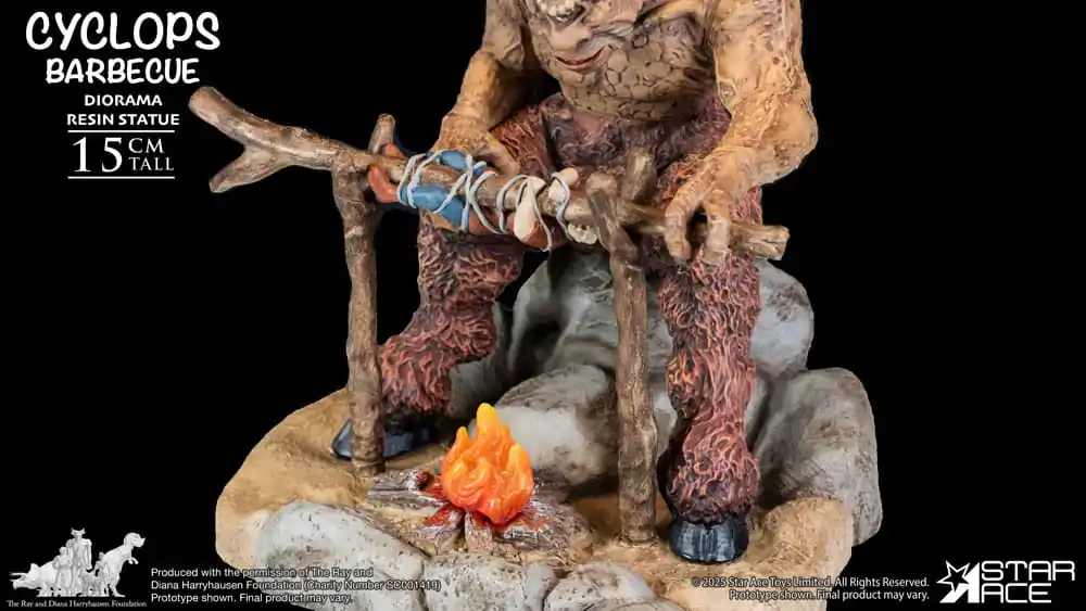 Ray Harryhausen Diorama 1/8 Cyclops Barbecue Scene 17 cm fotografija proizvoda
