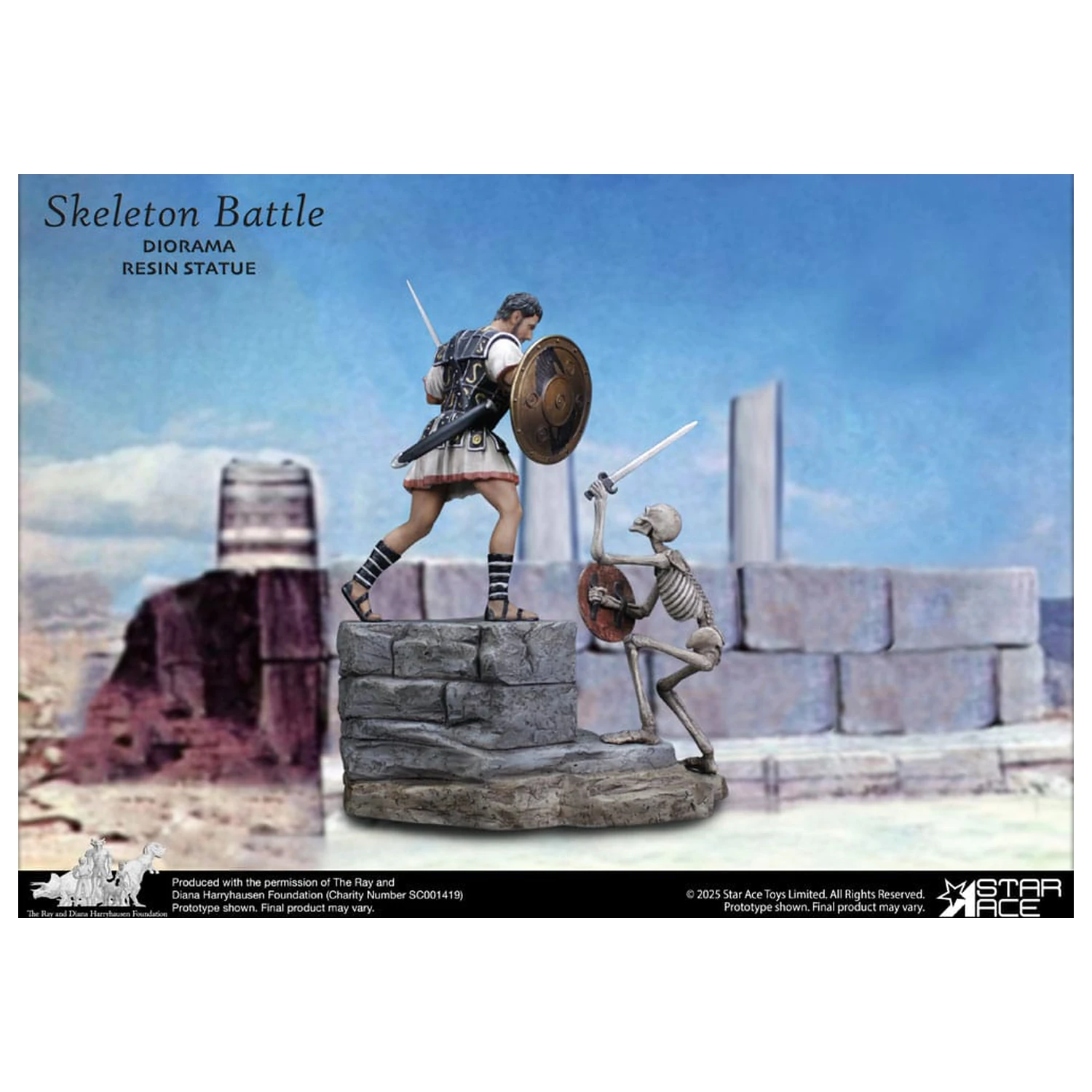 Ray Harryhausen Diorama 1/8 Skeleton Battle Scene 30 cm fotografija proizvoda