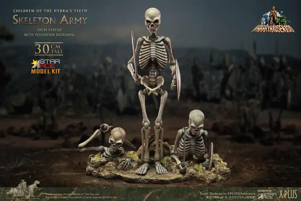Ray Harryhausen&#039;s Resin Model Kit Djeca Hydra´s Teeth Vojska Kostura 30 cm fotografija proizvoda