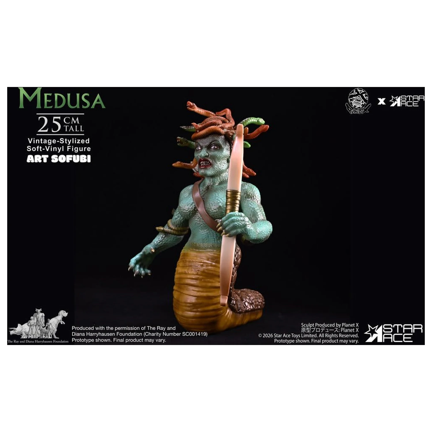 Ray Harryhausen Mekana vinilna Statua Medusa (Vintage-Style) 25 cm fotografija proizvoda