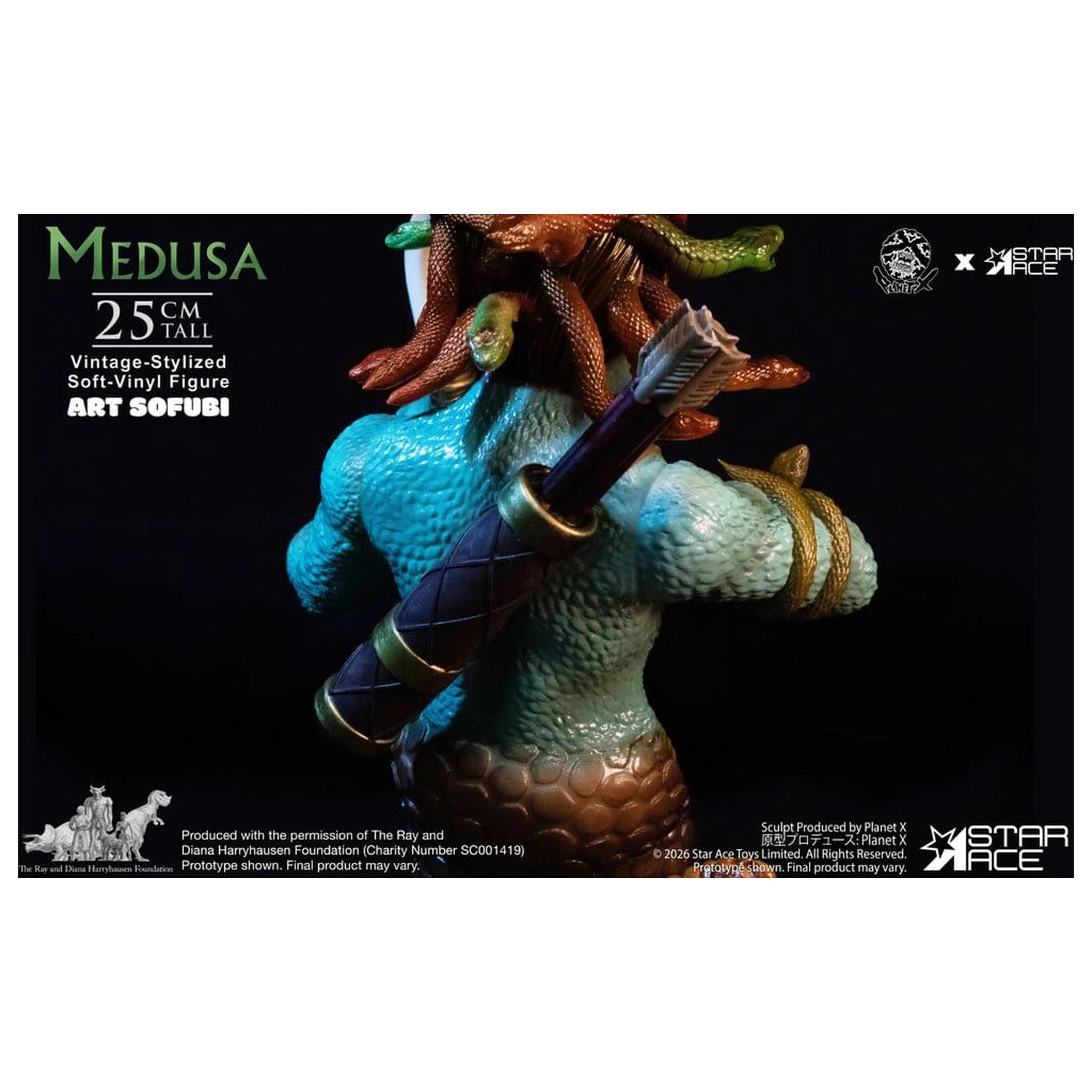 Ray Harryhausen Mekana vinilna Statua Medusa (Vintage-Style) 25 cm fotografija proizvoda