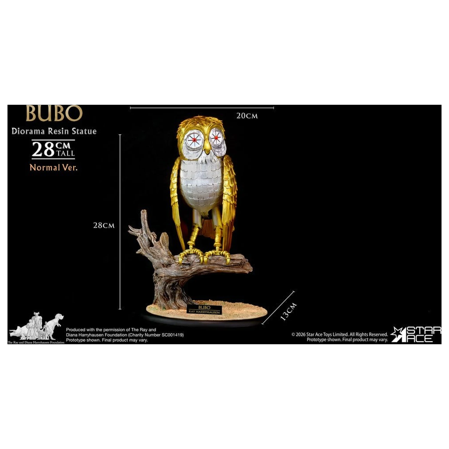 Ray Harryhausens Diorama Smola Statua Bubo Normal Ver. 28 cm fotografija proizvoda