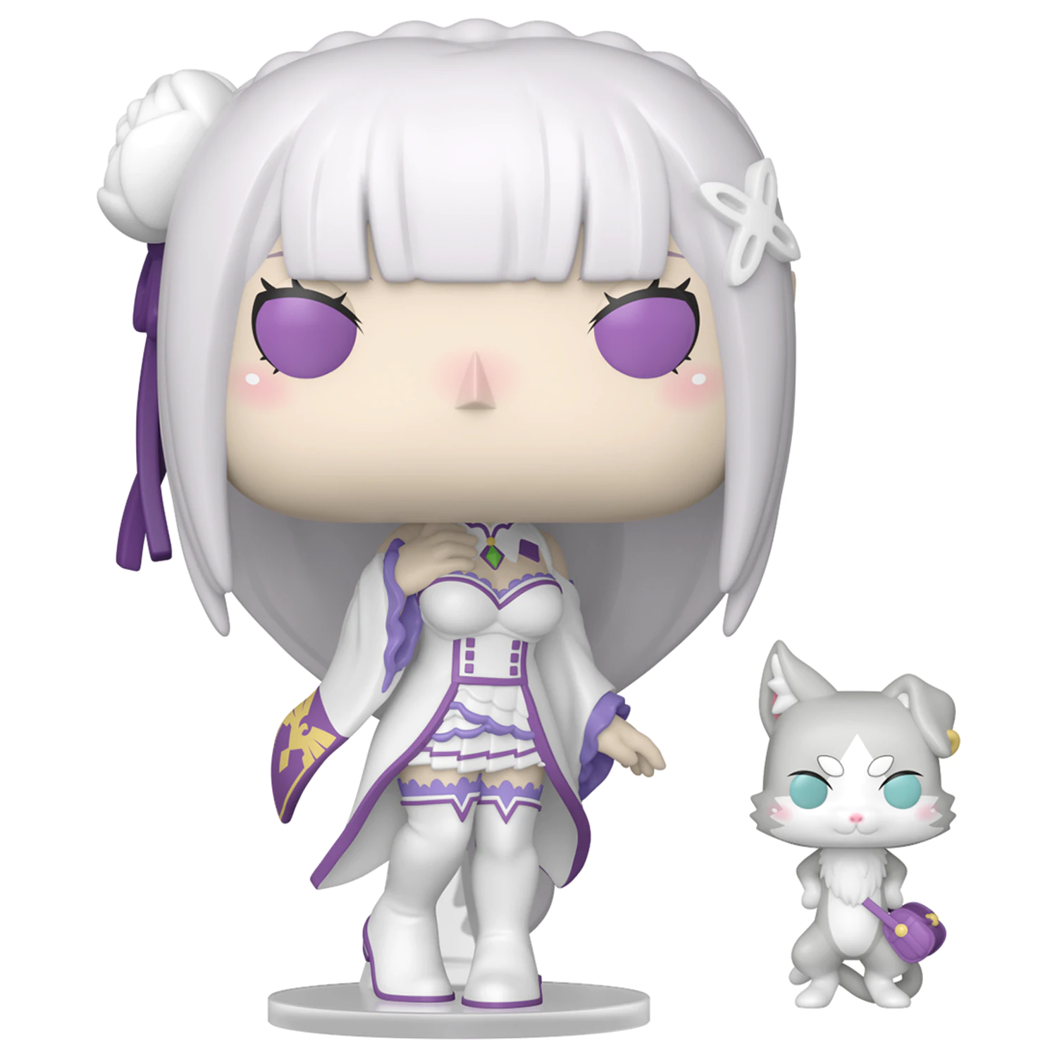 Re:Zero Funko POP!&Buddy Animation Vinilna figura Emilia s Puckom 9 cm fotografija proizvoda