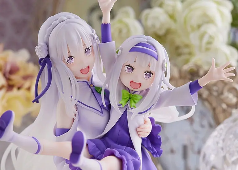 Re:Zero Starting Life in Another World PVC Kip 1/7 Emilia & Childhood Emilia 24 cm fotografija proizvoda