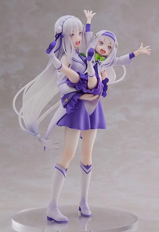 Re:Zero Starting Life in Another World PVC Kip 1/7 Emilia & Childhood Emilia 24 cm fotografija proizvoda