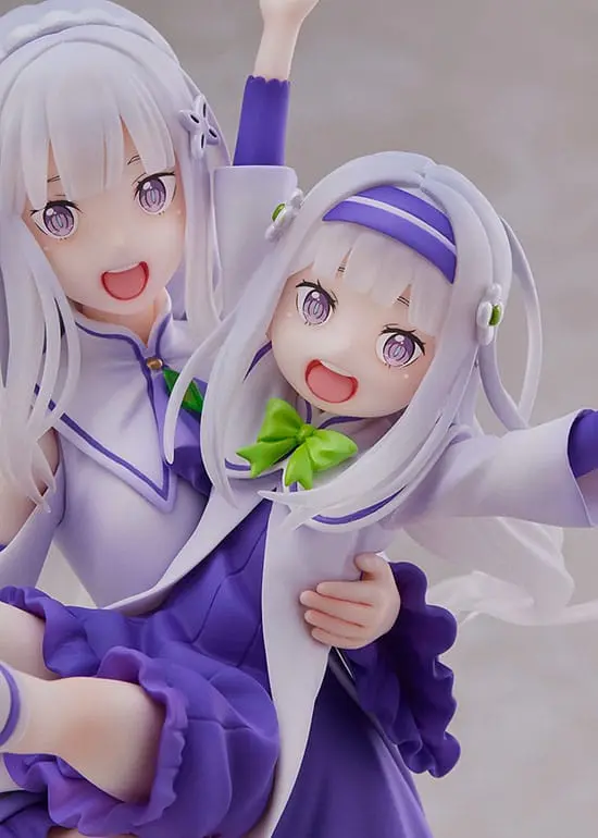 Re:Zero Starting Life in Another World PVC Kip 1/7 Emilia & Childhood Emilia 24 cm fotografija proizvoda