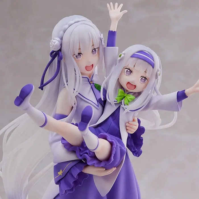 Re:Zero Starting Life in Another World PVC Kip 1/7 Emilia & Childhood Emilia 24 cm fotografija proizvoda