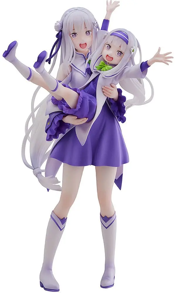 Re:Zero Starting Life in Another World PVC Kip 1/7 Emilia & Childhood Emilia 24 cm fotografija proizvoda