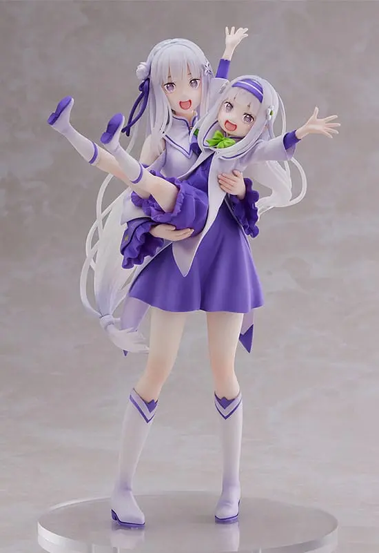 Re:Zero Starting Life in Another World PVC Kip 1/7 Emilia & Childhood Emilia 24 cm fotografija proizvoda