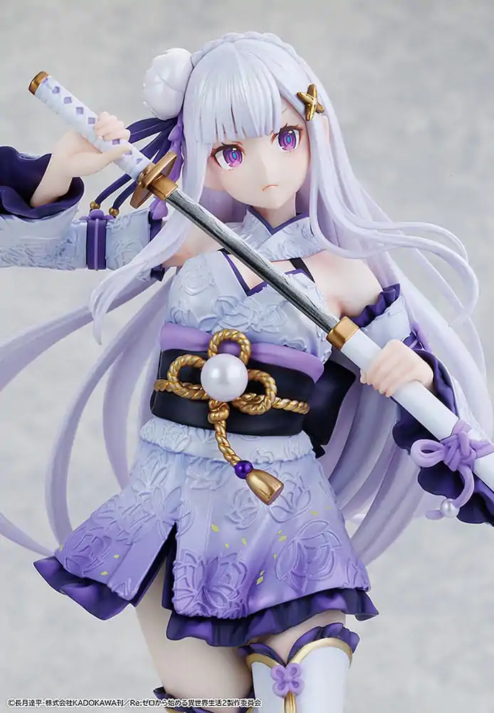 Re:ZERO -Starting Life in Another World- PVC figura 1/7 Emilia Combat Outfit verzija 24 cm fotografija proizvoda