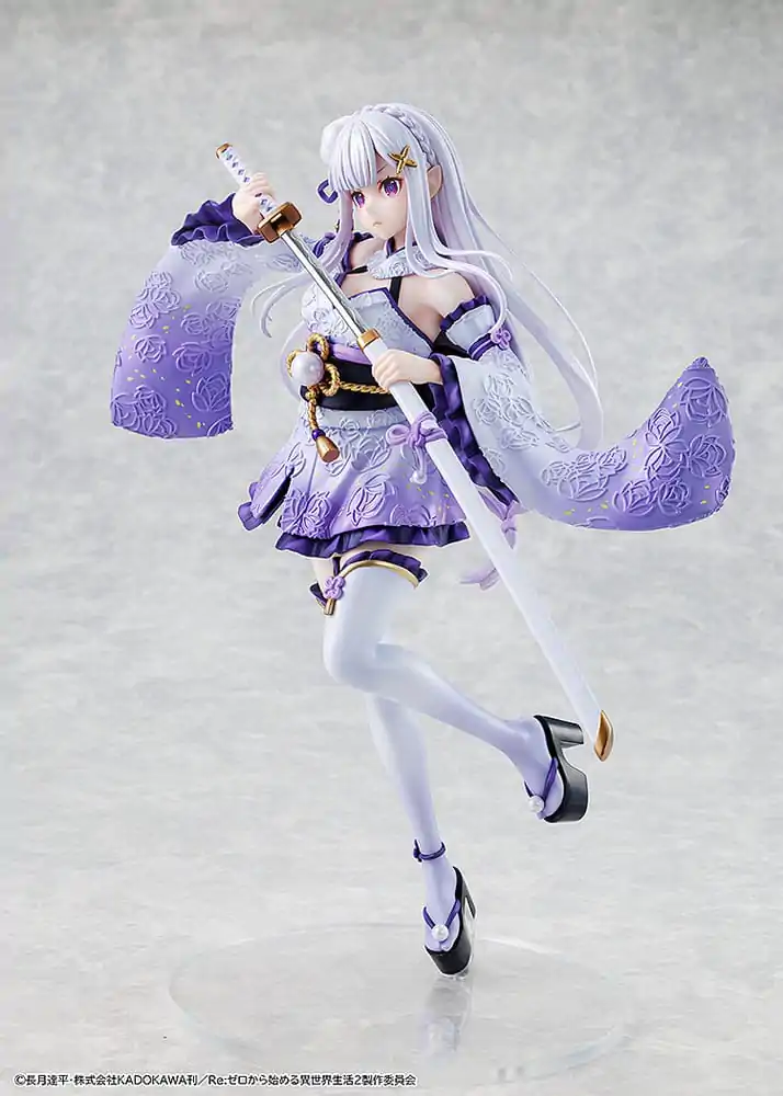 Re:ZERO -Starting Life in Another World- PVC figura 1/7 Emilia Combat Outfit verzija 24 cm fotografija proizvoda