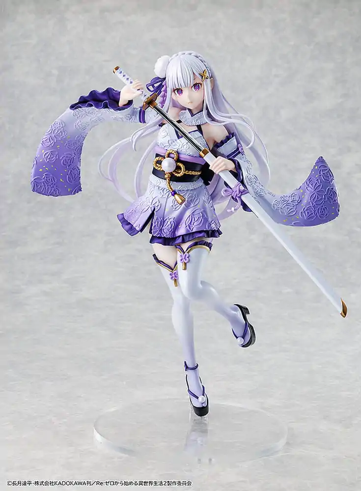 Re:ZERO -Starting Life in Another World- PVC figura 1/7 Emilia Combat Outfit verzija 24 cm fotografija proizvoda