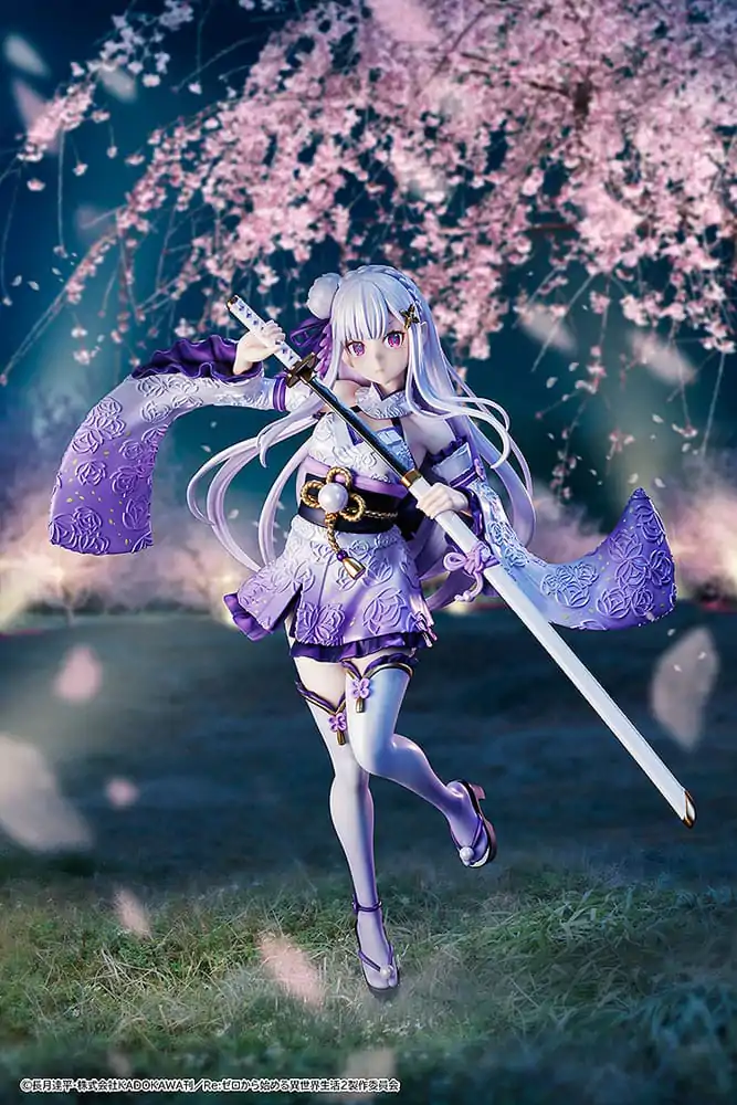 Re:ZERO -Starting Life in Another World- PVC figura 1/7 Emilia Combat Outfit verzija 24 cm fotografija proizvoda