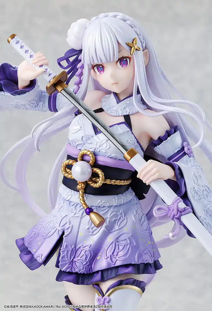 Re:ZERO -Starting Life in Another World- PVC figura 1/7 Emilia Combat Outfit verzija 24 cm fotografija proizvoda
