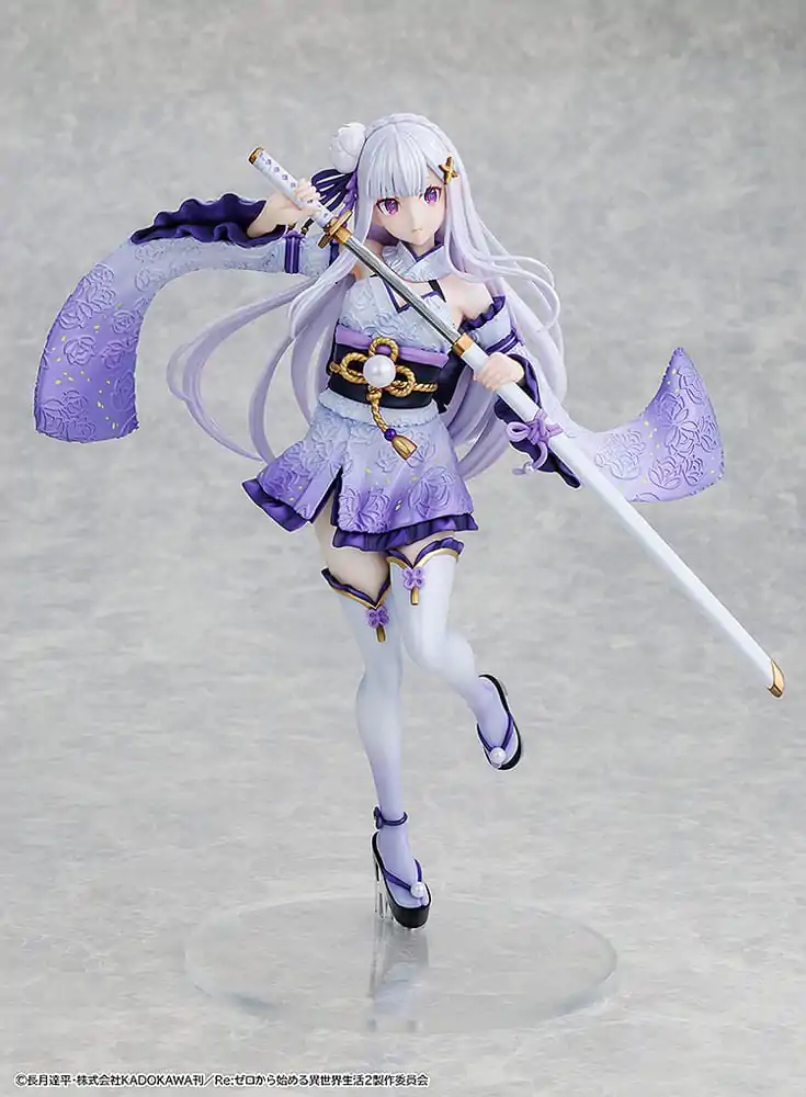 Re:ZERO -Starting Life in Another World- PVC figura 1/7 Emilia Combat Outfit verzija 24 cm fotografija proizvoda