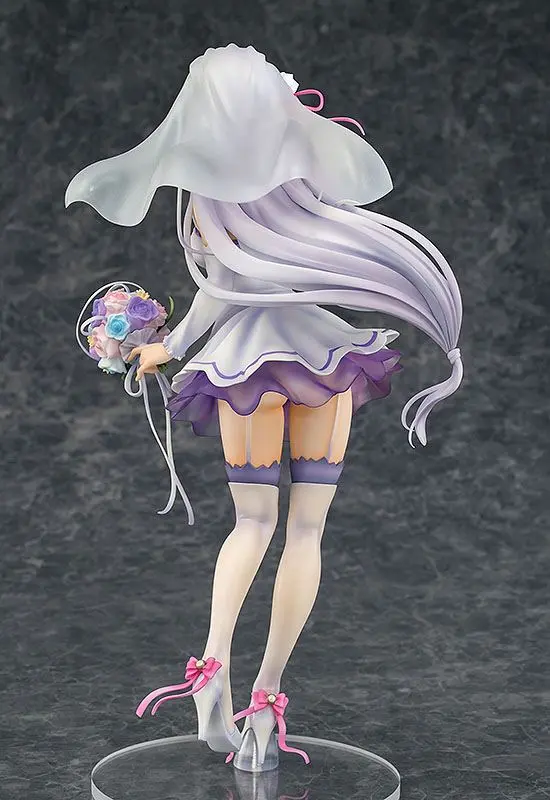 Re:ZERO -Starting Life in Another World- PVC Kip 1/7 Emilia Vjenčanje Ver. 25 cm fotografija proizvoda