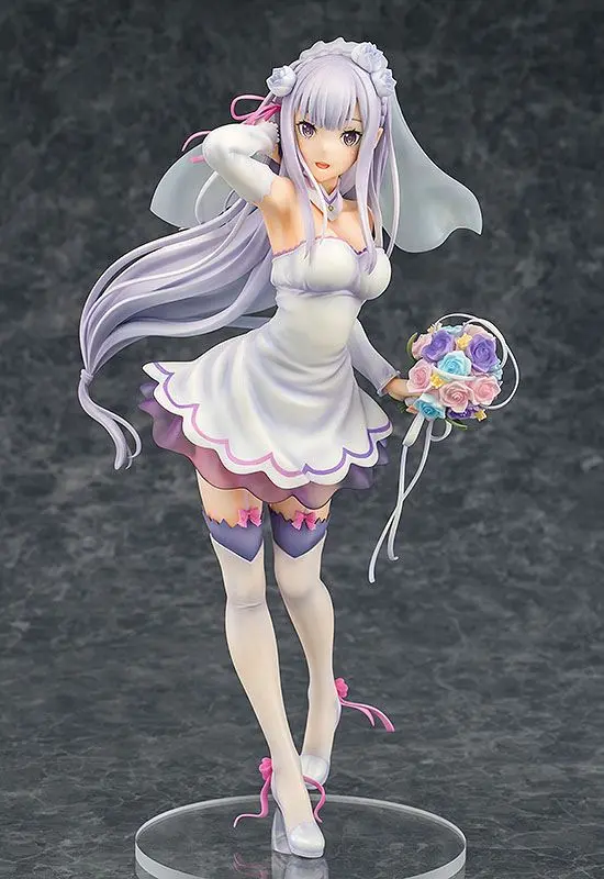 Re:ZERO -Starting Life in Another World- PVC Kip 1/7 Emilia Vjenčanje Ver. 25 cm fotografija proizvoda