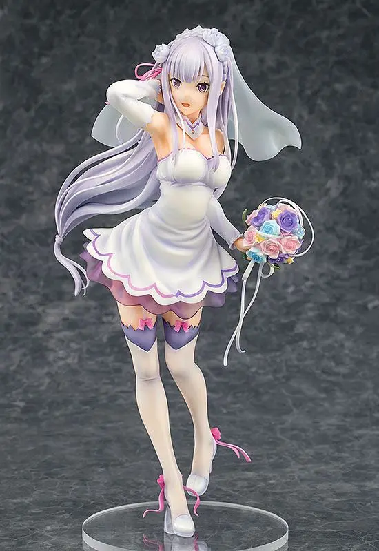 Re:ZERO -Starting Life in Another World- PVC Kip 1/7 Emilia Vjenčanje Ver. 25 cm fotografija proizvoda