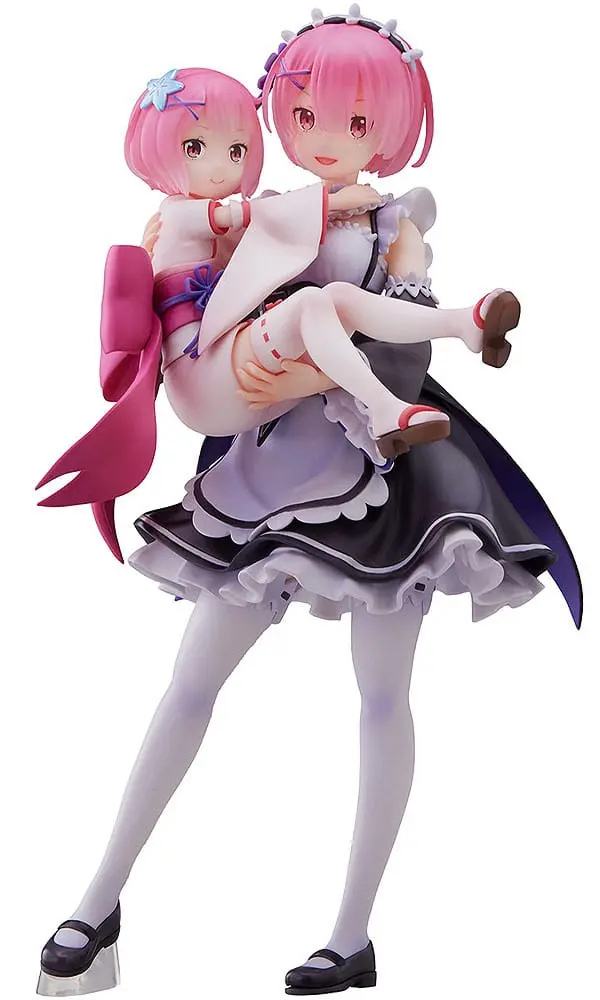 Re:Zero Starting Life in Another World PVC Kip 1/7 Ram & Childhood Ram 23 cm fotografija proizvoda