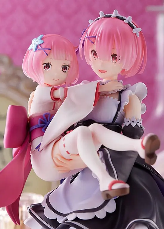 Re:Zero Starting Life in Another World PVC Kip 1/7 Ram & Childhood Ram 23 cm fotografija proizvoda